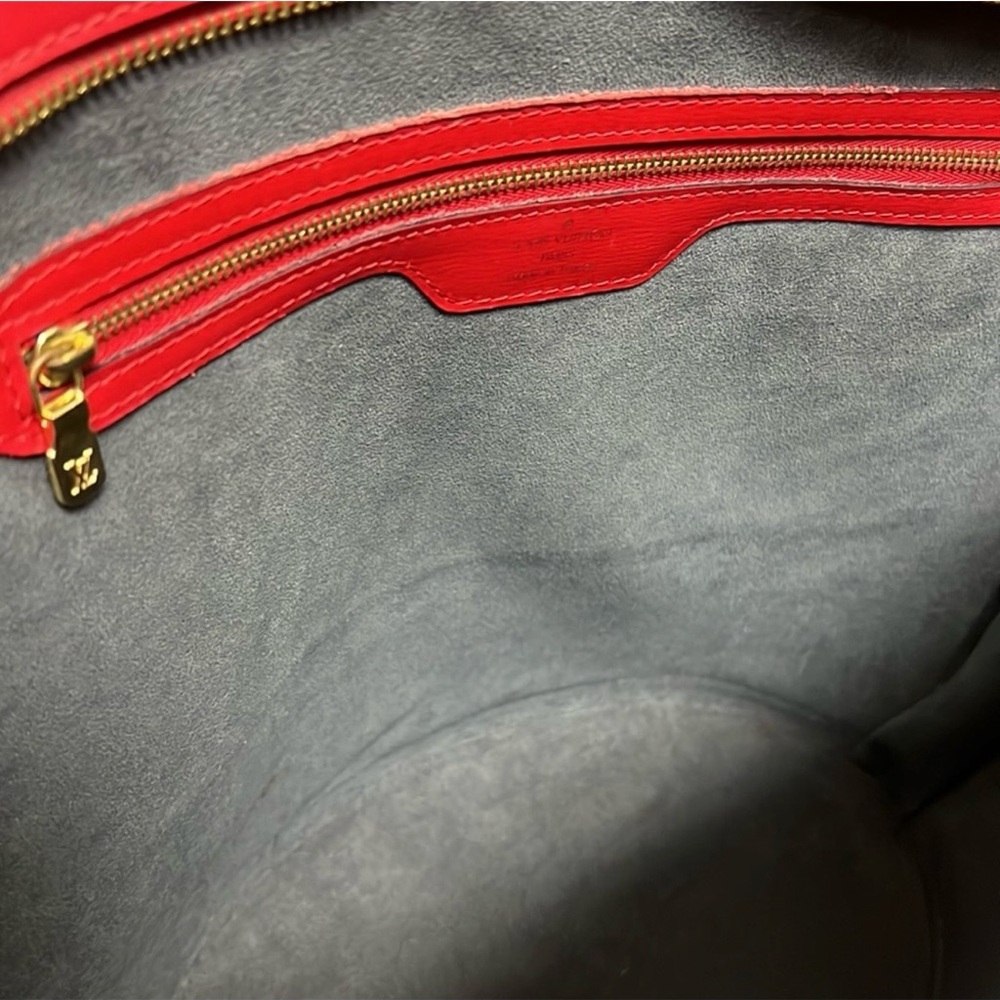 Authentic Louis Vuitton Red Epi Saint Jacques Tote - Picture 12 of 12